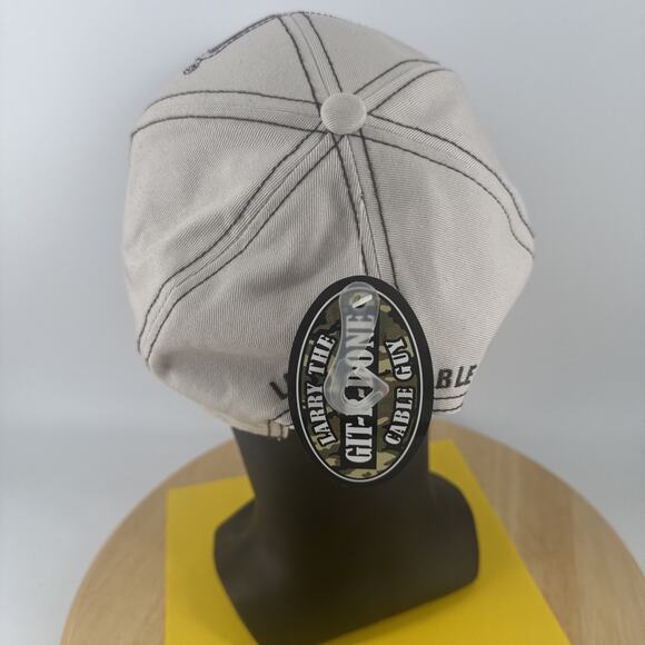Git-R-Done Larry The Cable Guy Adjustable Hat Tan w/Built-in Bottle Opener - Picture 6 of 13